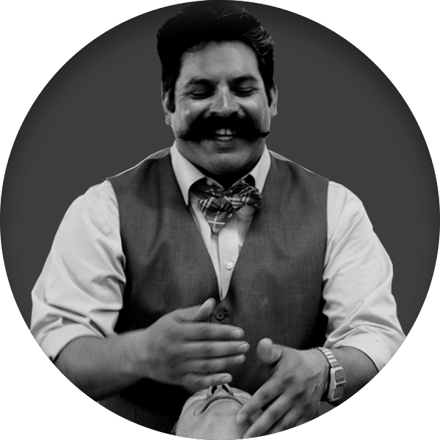 Barber Shaving Client Beard 1